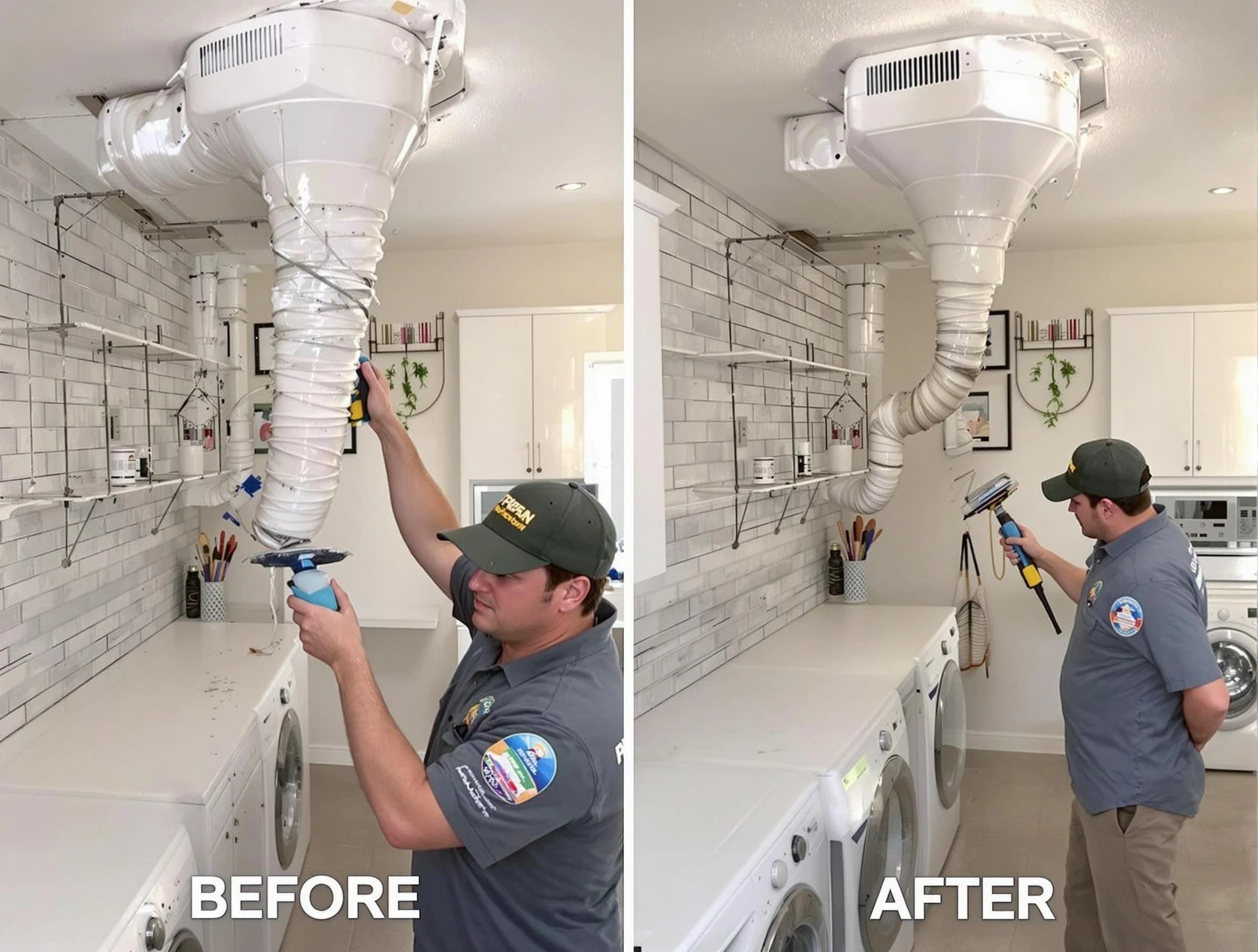 Professional dryer exhaust vent cleaning by Cherry Creek Dryer Vent Cleaning in Cherry Creek