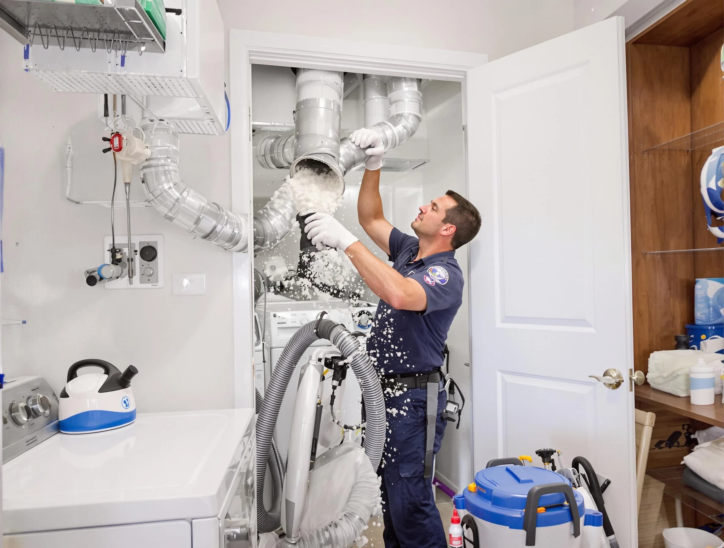 Cherry Creek Dryer Vent Cleaning technician delivering thorough residential dryer vent cleaning service in Cherry Creek