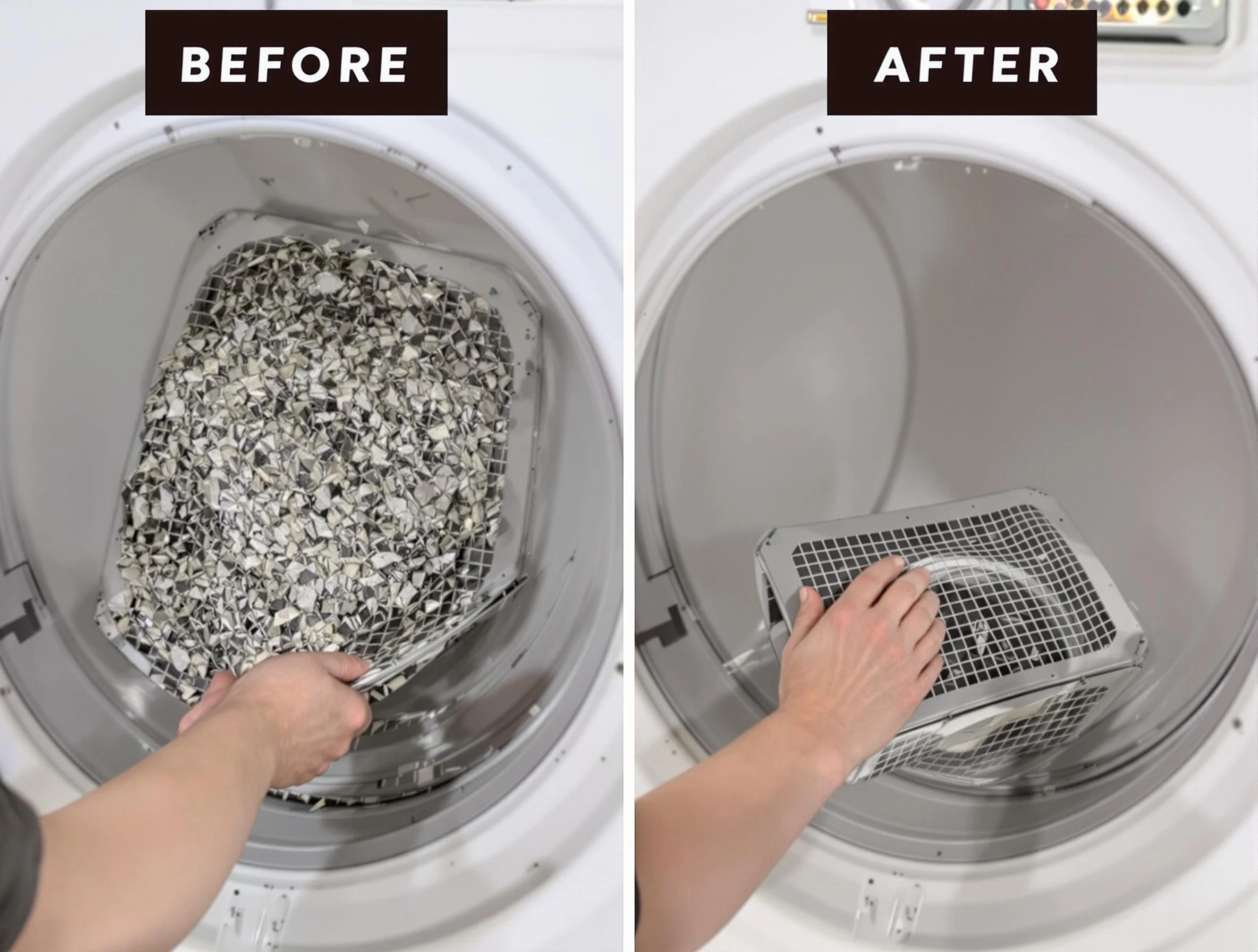 Professional lint trap cleaning by Cherry Creek Dryer Vent Cleaning in Cherry Creek