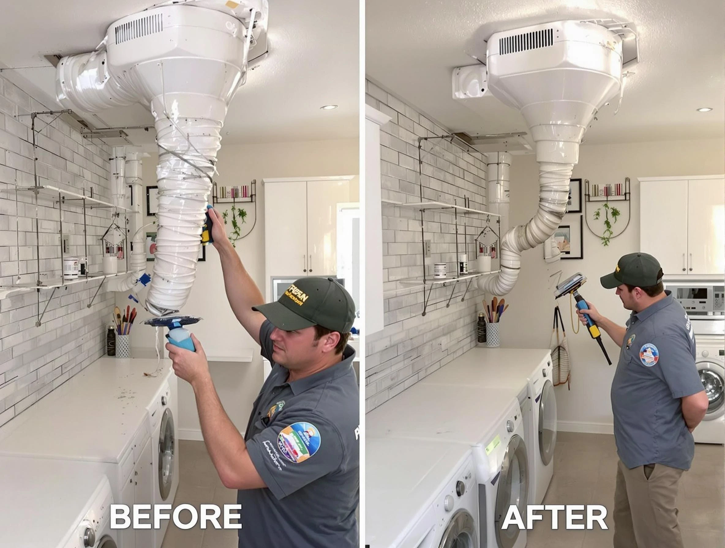 Professional dryer exhaust vent cleaning by Cherry Creek Dryer Vent Cleaning in Cherry Creek