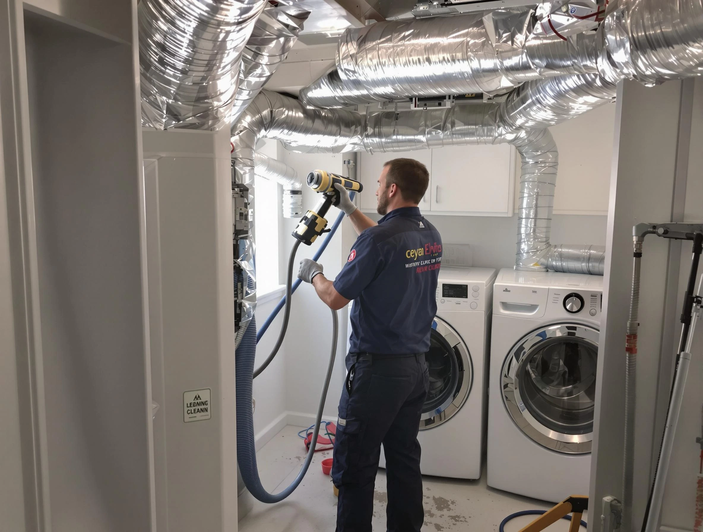Cherry Creek Dryer Vent Cleaning specialist using advanced equipment for thorough duct cleaning in Cherry Creek